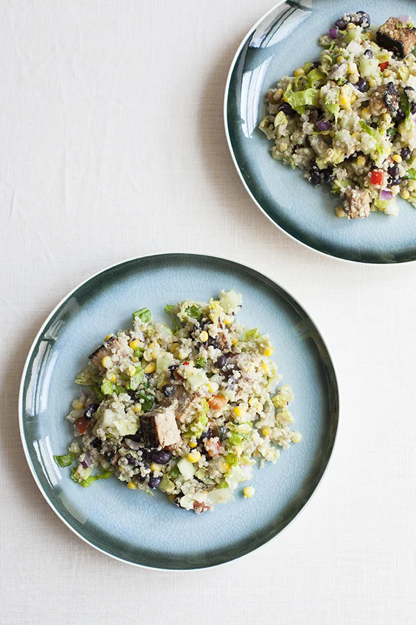 Easy Weeknight Quinoa & Tempeh Salad