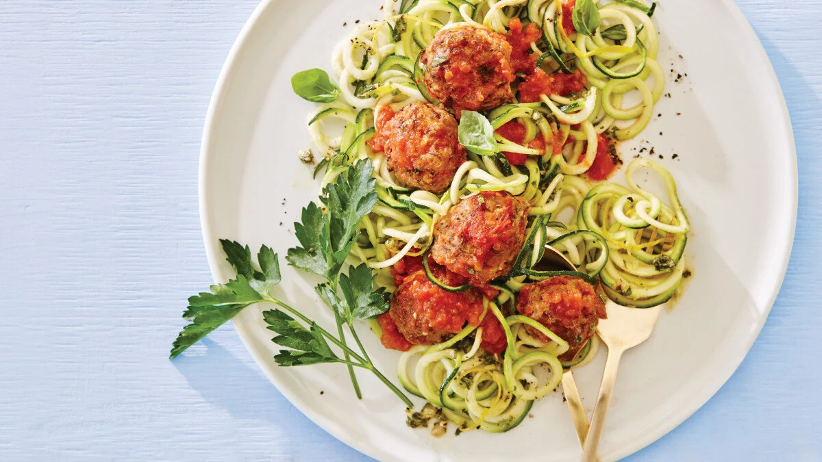 Family friendly recipe: Meatballs with Veggie Noodles Recipe