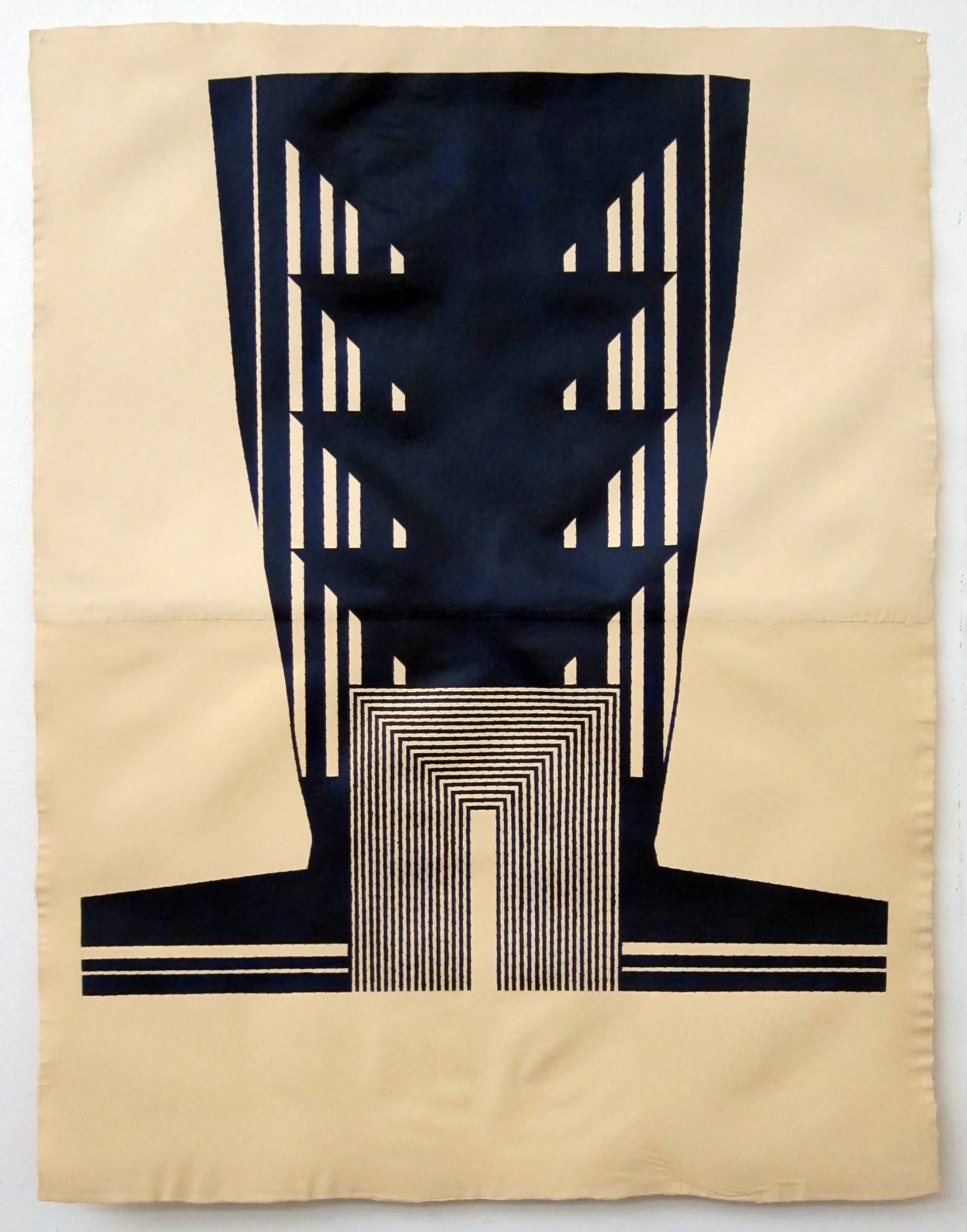 Our Lady of the Door , 2011 Acrylic on handmade paper 78 x 60 inches