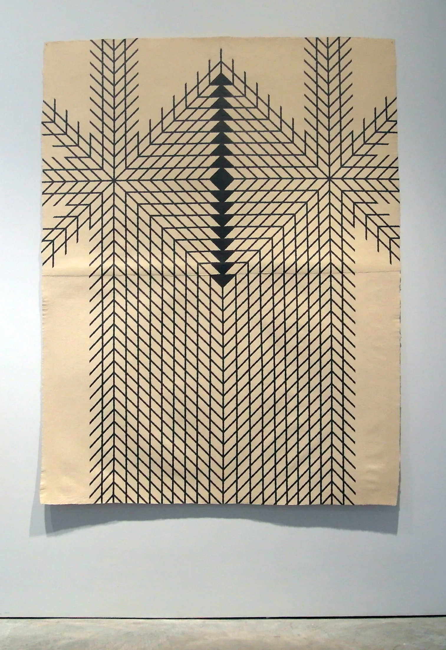 Tower , 2011 Graphite on handmade paper 78 x 60 inches