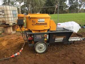 Large Concrete Mixer Pump Hire Perth