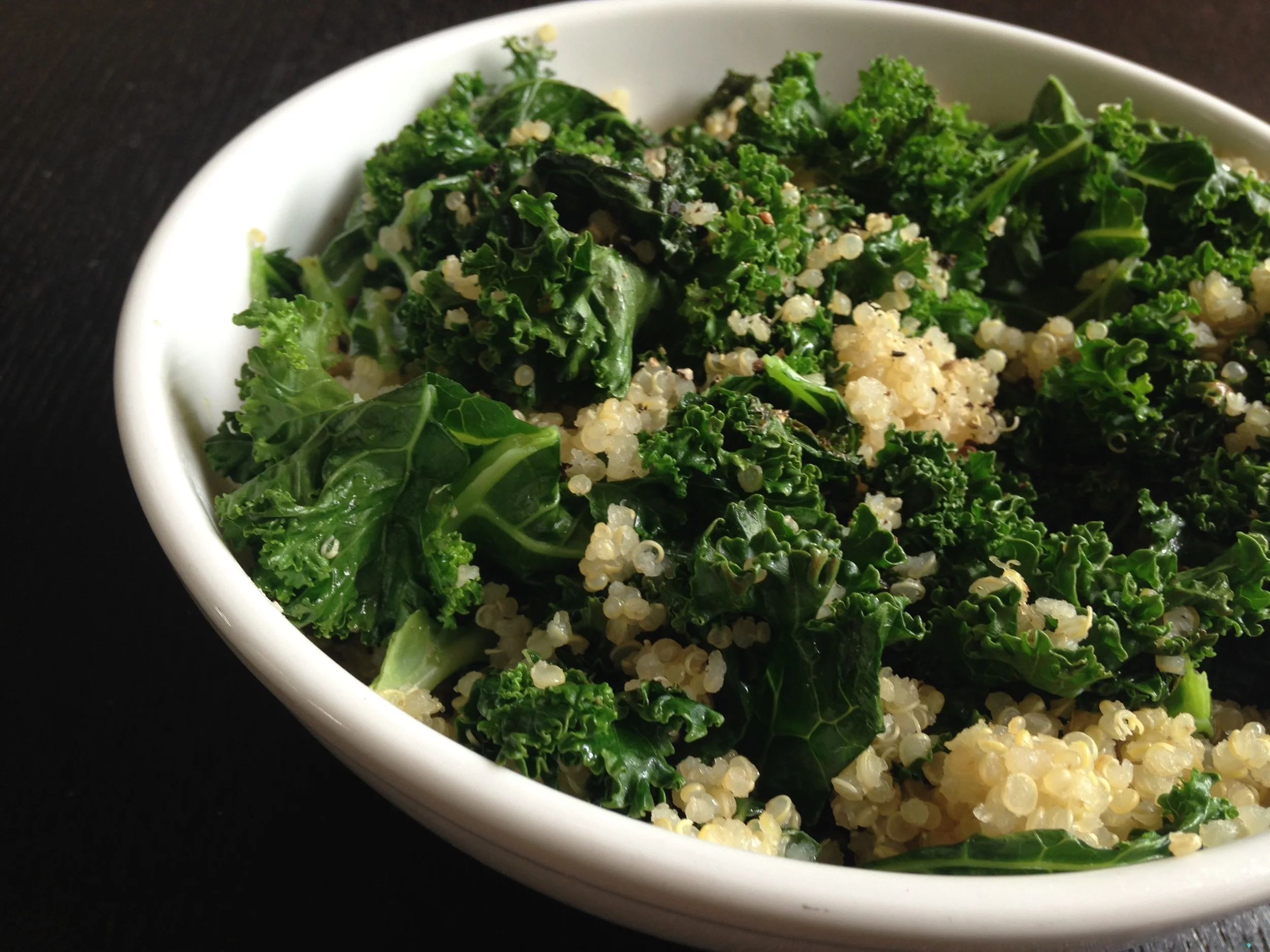 The Simplest Quinoa + Kale Bowl