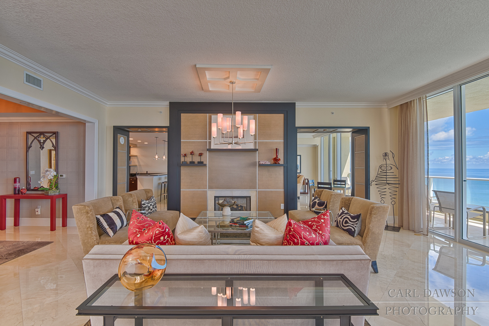 Living Room in Luxury Condo for Sale | Singer Island Florida