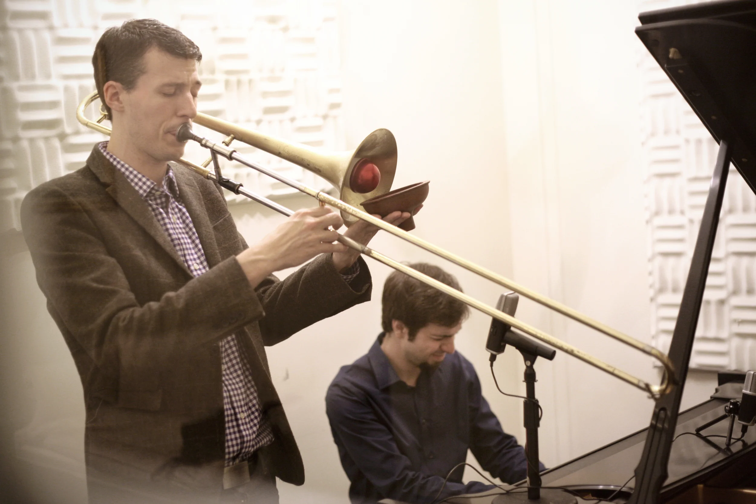Chris Ziemba and Nick Finzer at Steinway Hall, 2014