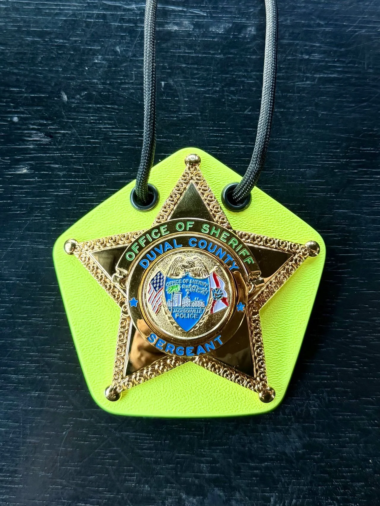 2026 JSO 5 Point Star Hi-Vis Badge Holder