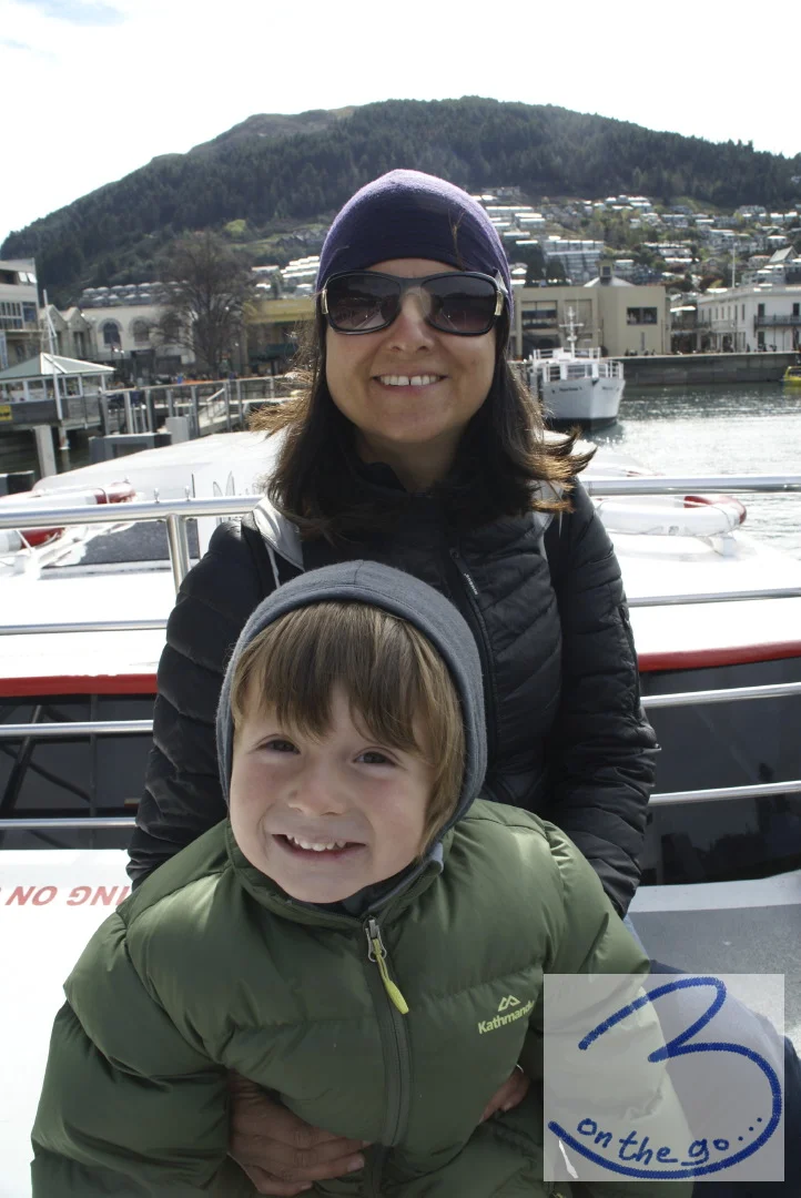 On a boatcruise in Queenstown