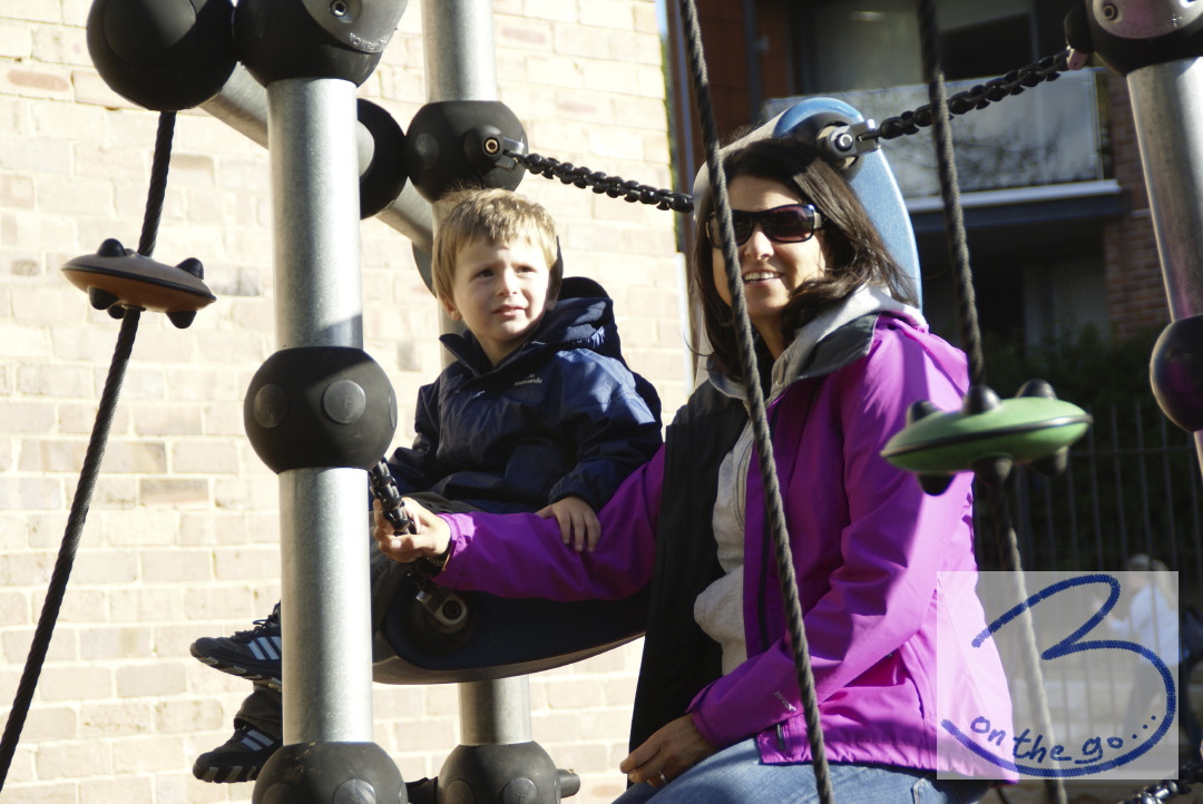 On a playground at The Rocks