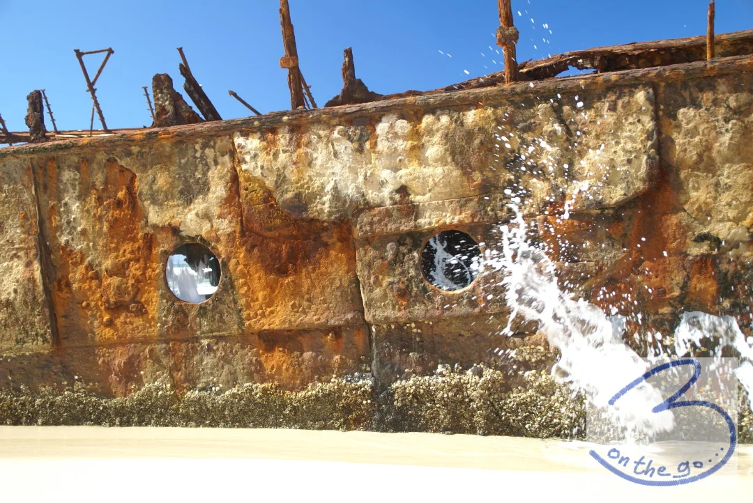 The wreck of SS Maheno - Fraser Island. A WWII shipwreck.