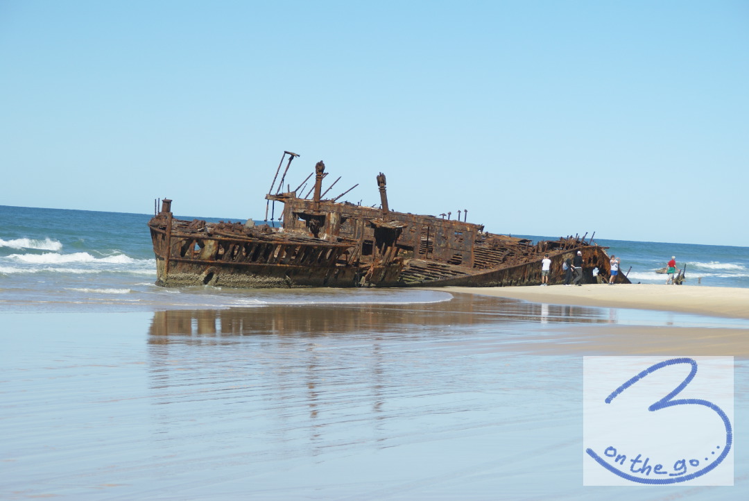 The wreck of SS Maheno - Fraser Island. A WWII shipwreck.