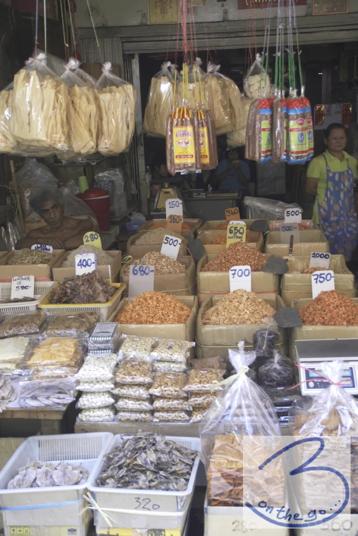 Specialties (delicacies to some) on display in China Town