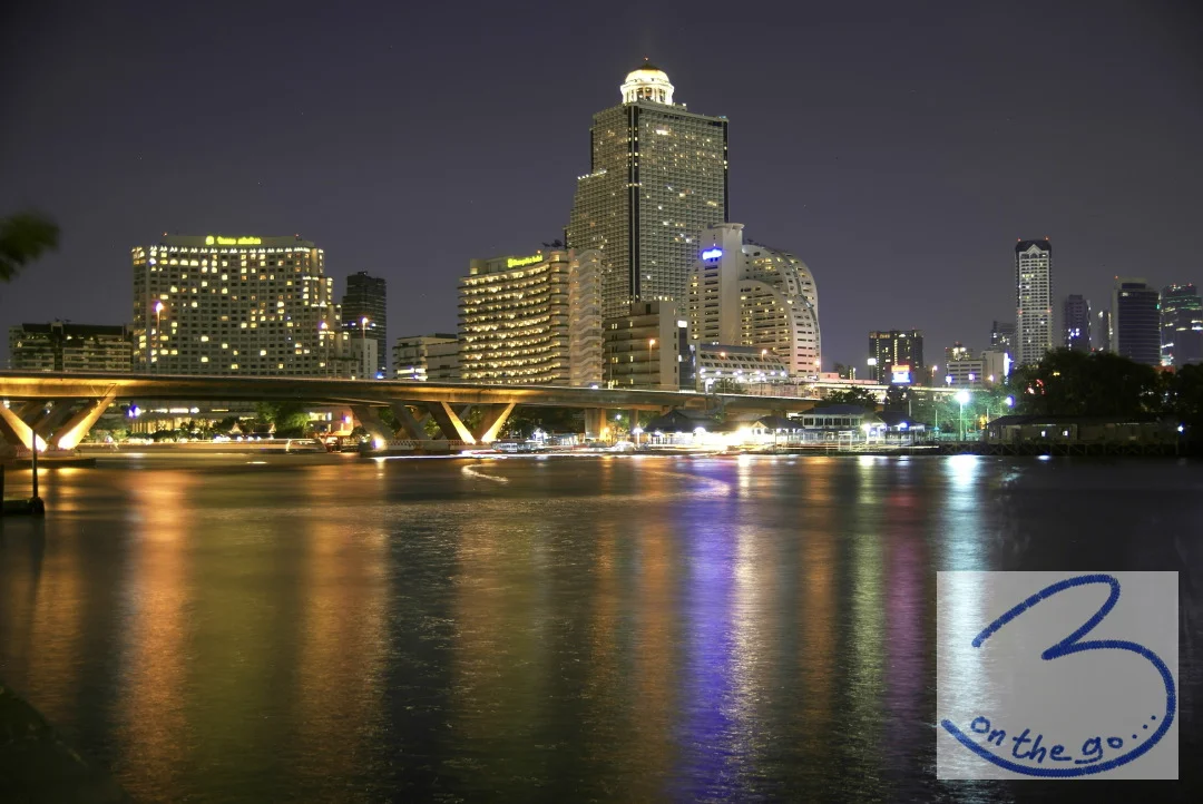 Bangkok and the river by night