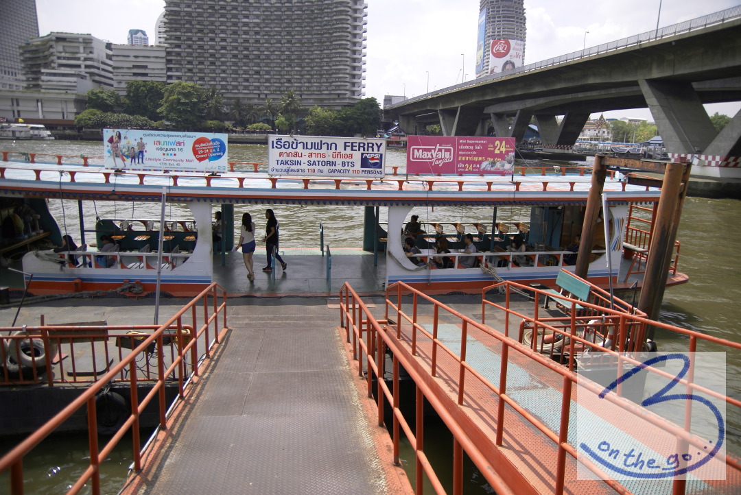 Our ferry across the river