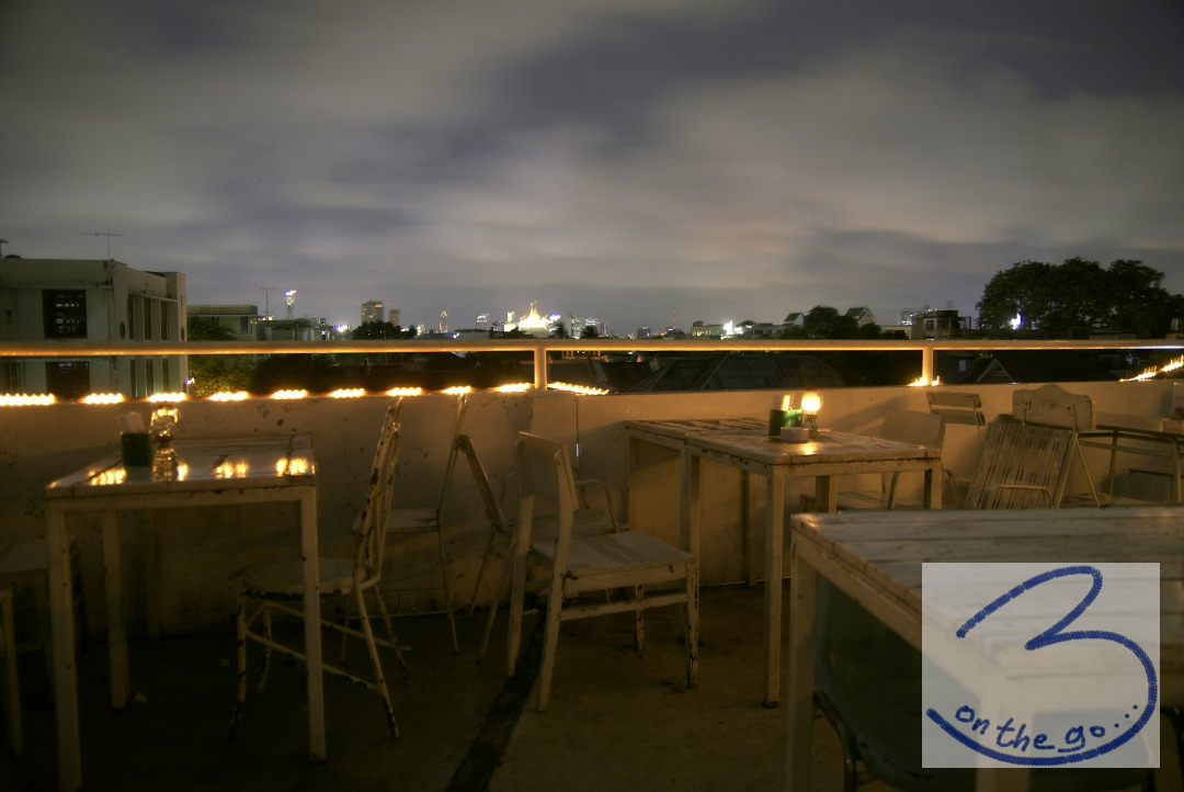 At Phra Nakorn Bar & Gallery - or rather on the rooftop!
