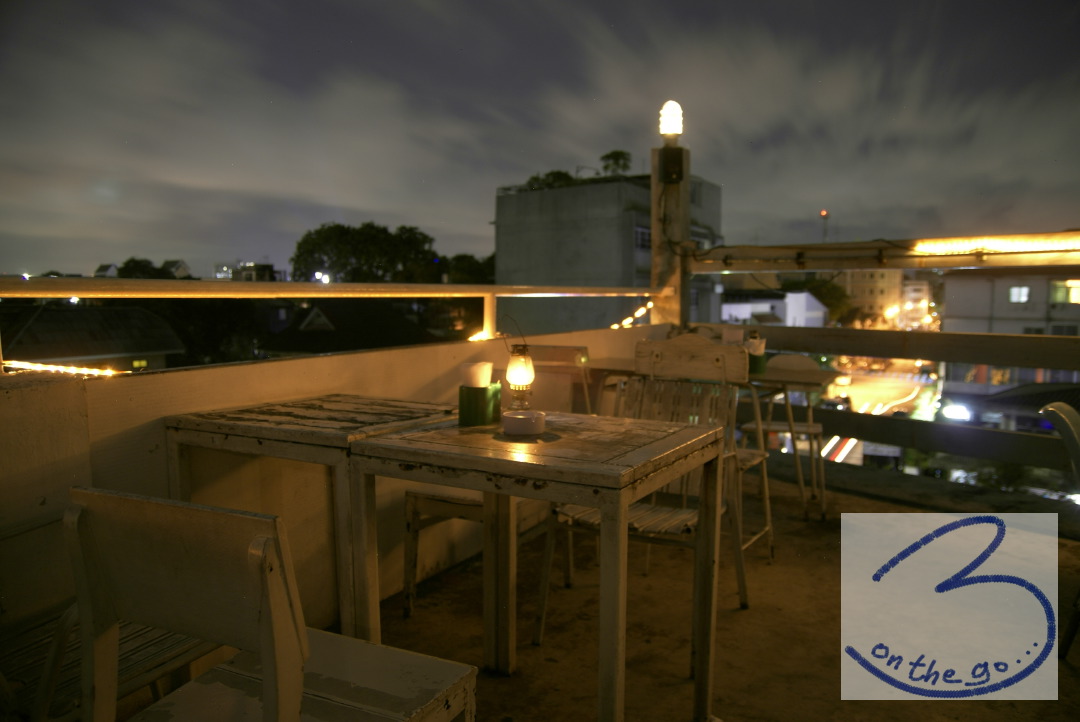 At Phra Nakorn Bar & Gallery - or rather on the rooftop!
