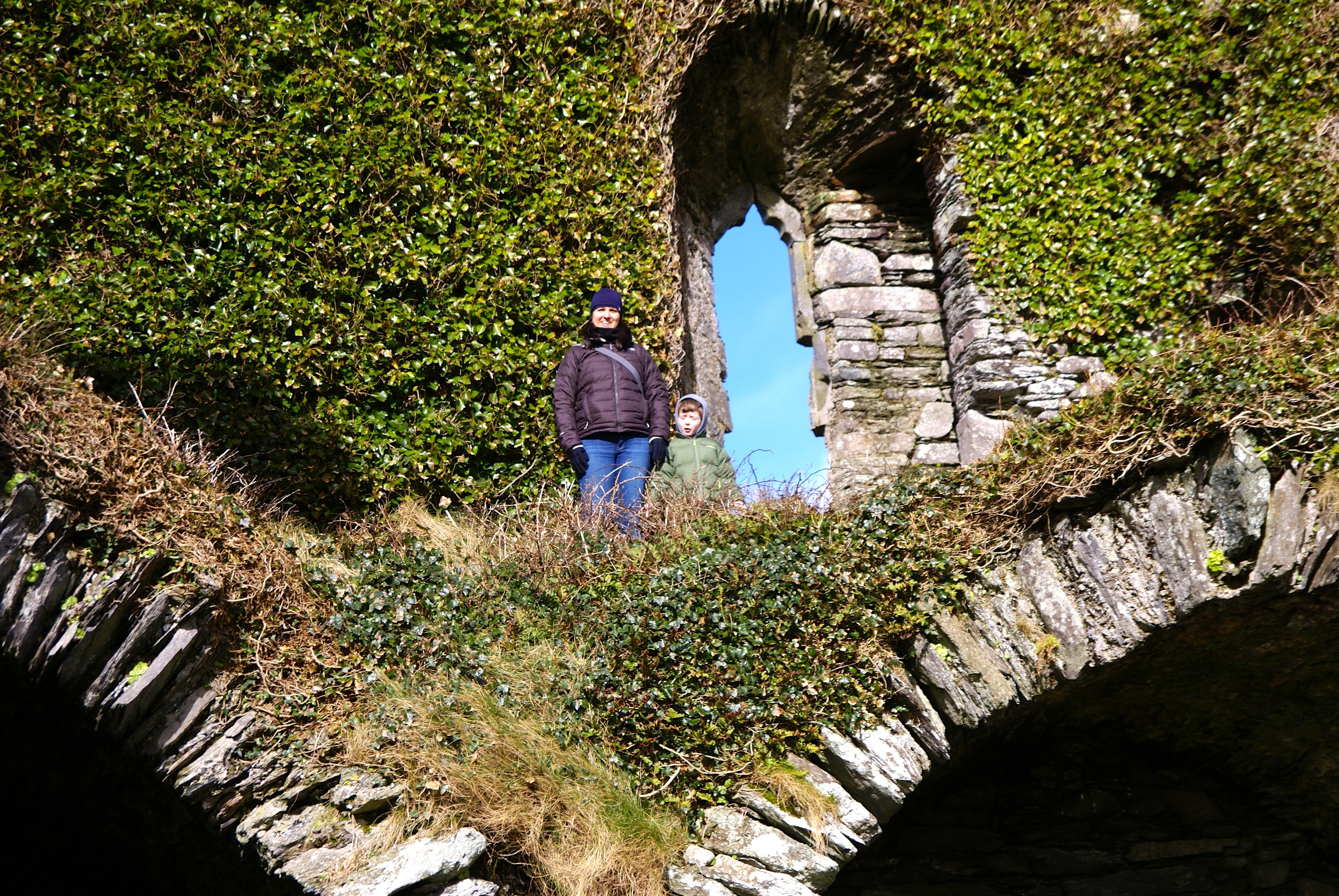 In an old castle ruin