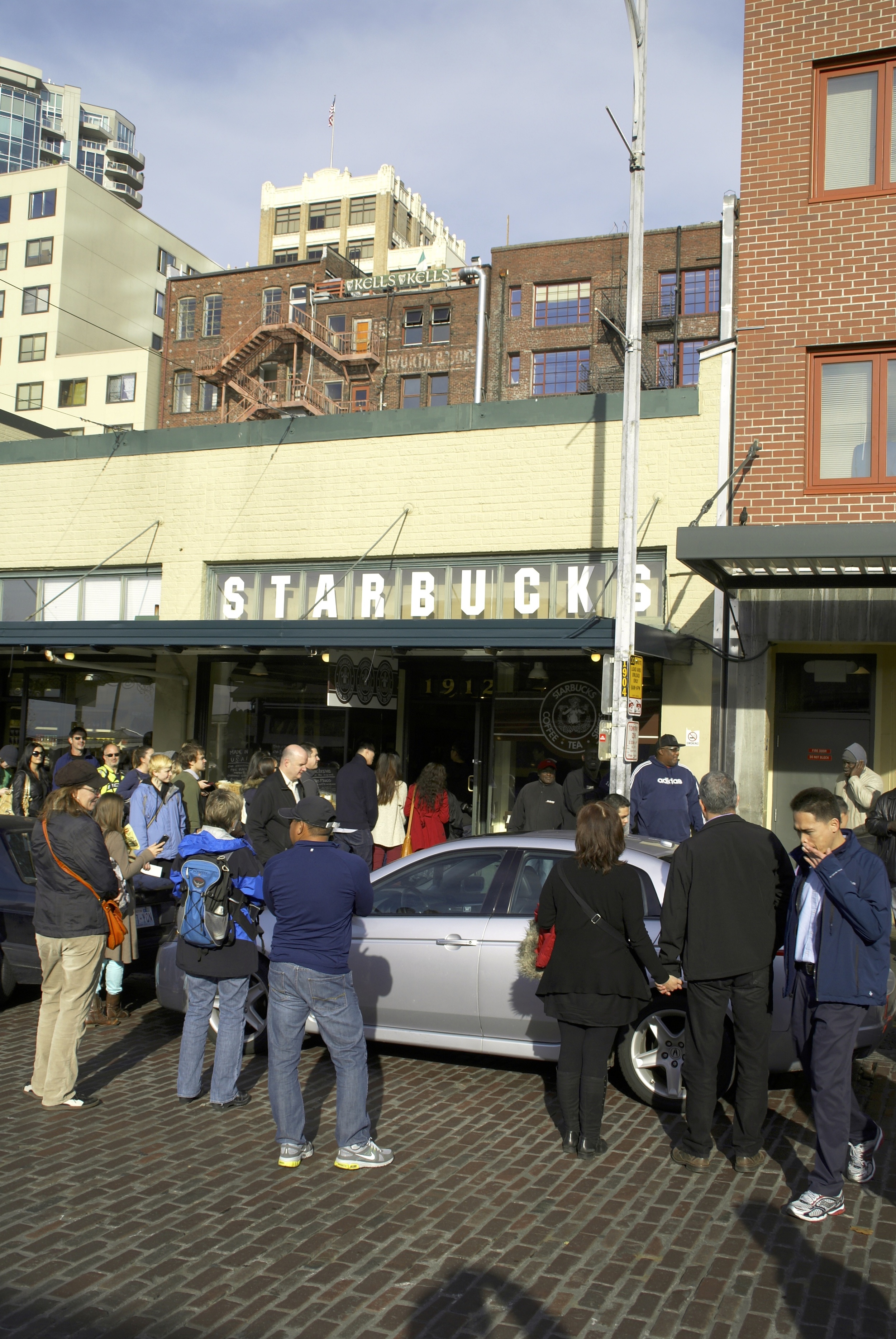 The original - and first - Starbucks shop in Seattle