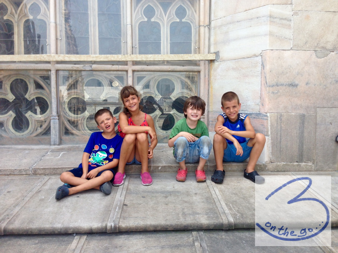 Anton & his cousins at the Dome rooftop
