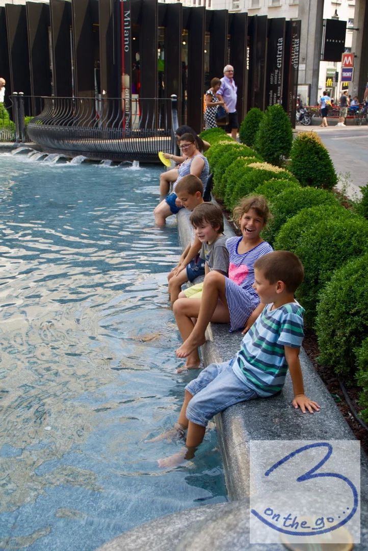 Dipping the feet - in the heat