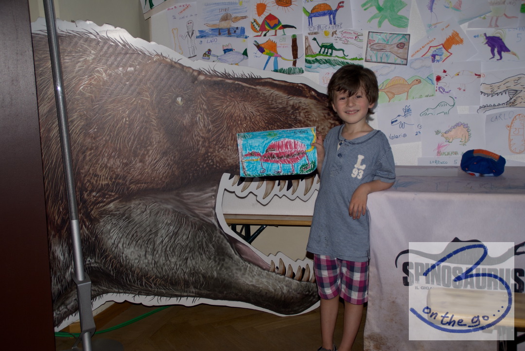 Anton adding his contribution to the children's corner!