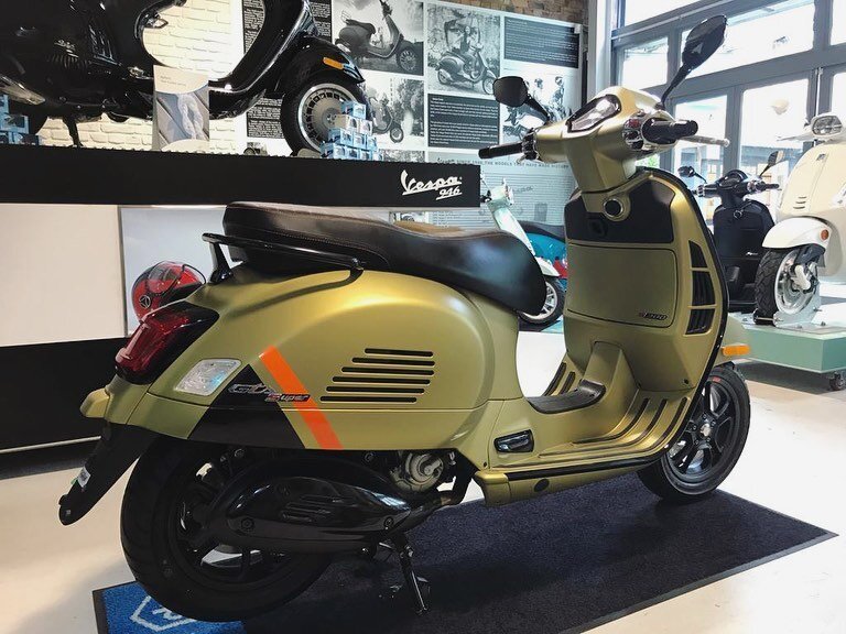 Excitement at Vespa Auckland as the one we have been waiting for arrives. Keyless entry GTS range. Only @Vespa Auckland