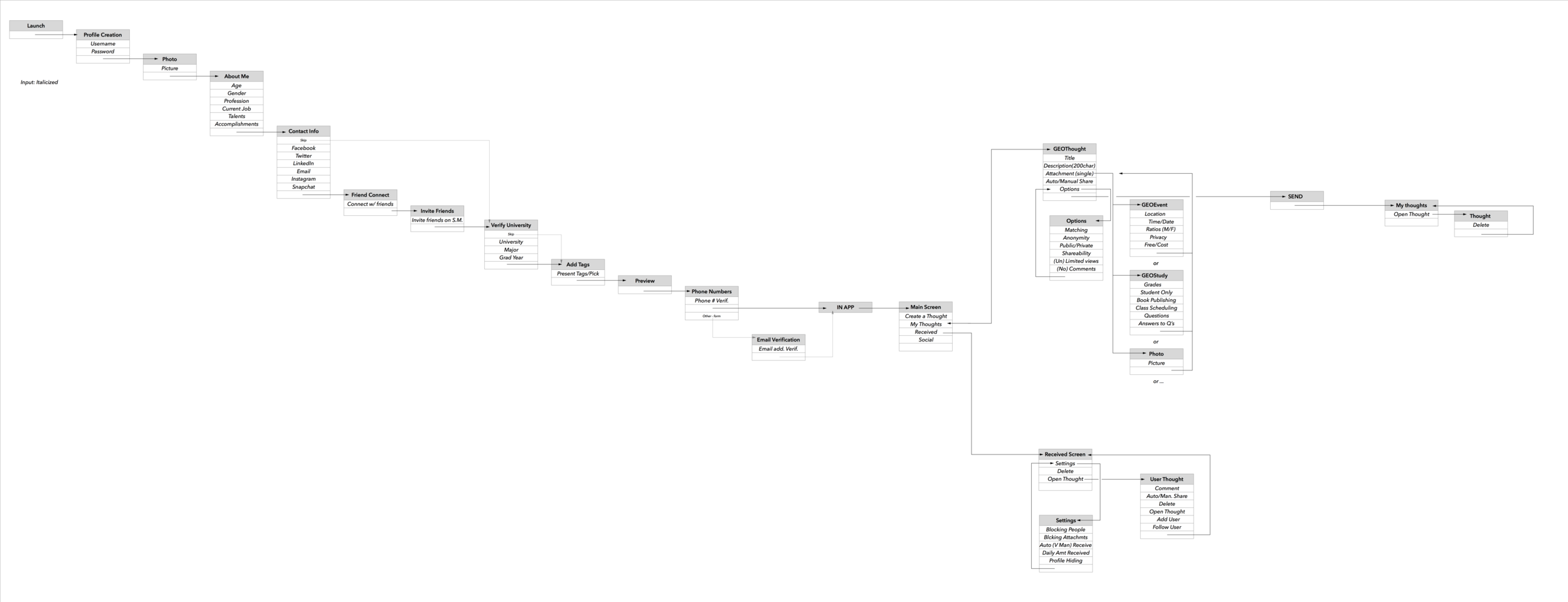 Initial Flow Chart