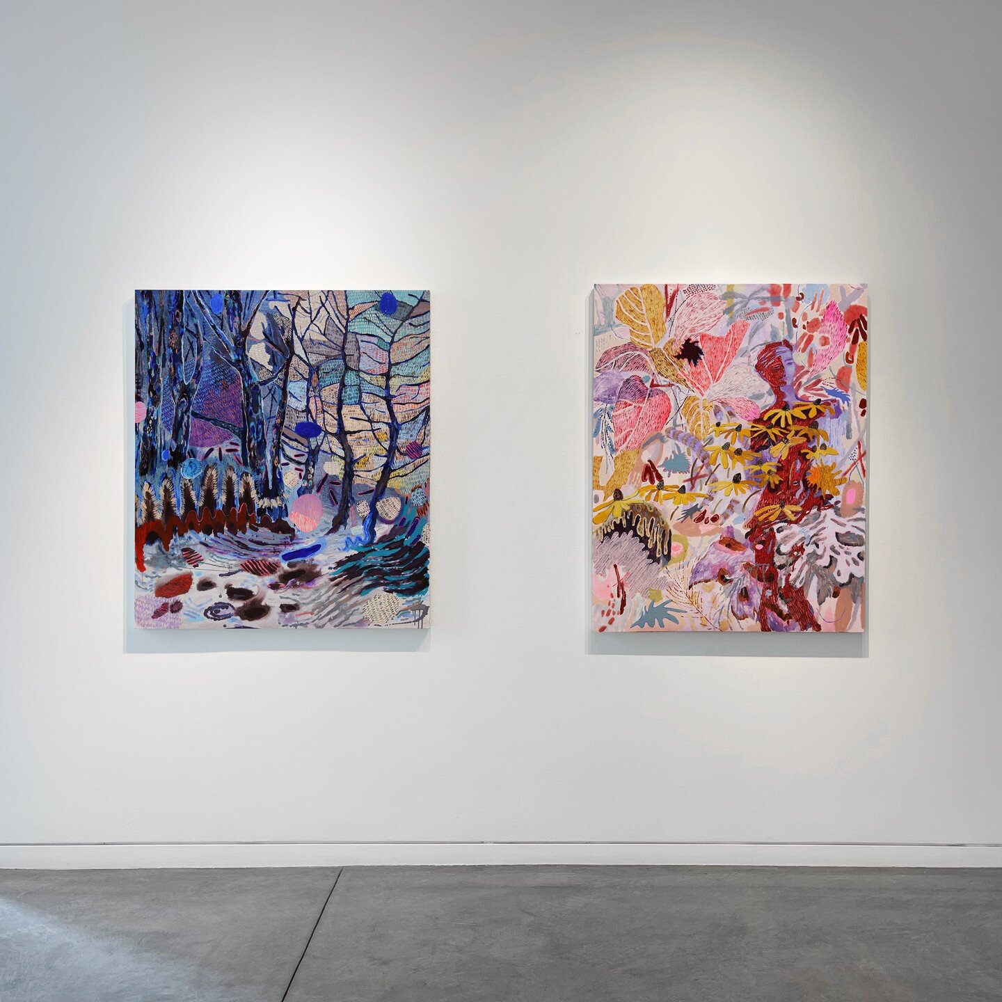 Sharing with you a few more installation views of &quot;Throw Open the Windows&quot; at Maybaum Gallery, San Francisco. Open until March 31.

#soloexhibition&nbsp;#impasto&nbsp;#oilpaint&nbsp;#oilpainting&nbsp;#roofoftheworld&nbsp;#markmaking&nbsp;#p
