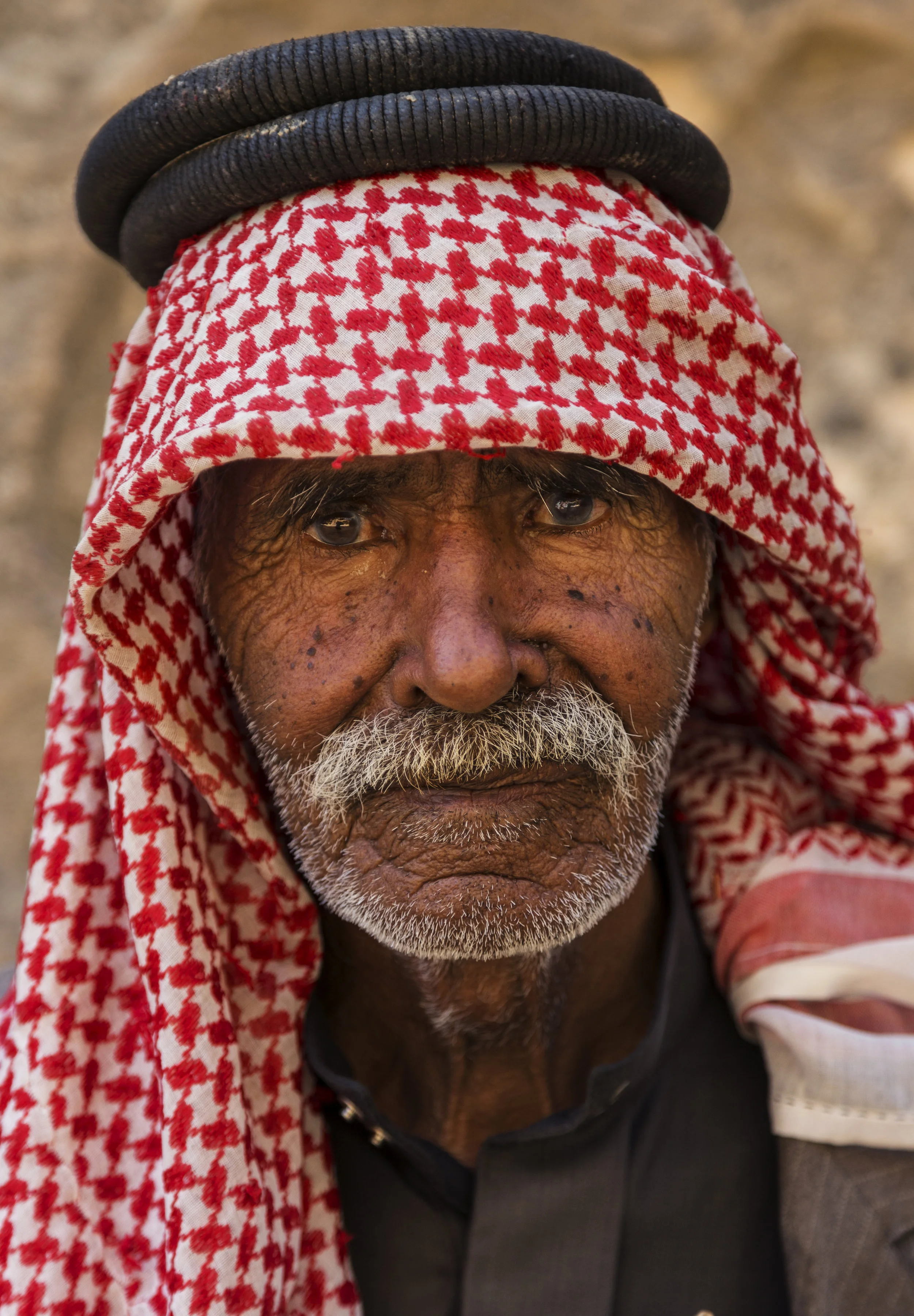 The man in Little Petra, Jordan