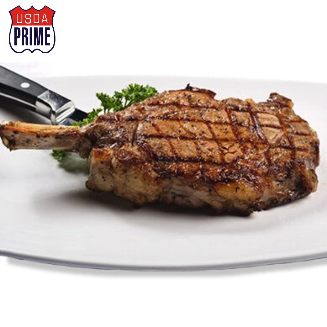 4 USDA Prime Bone-In Rib Steaks