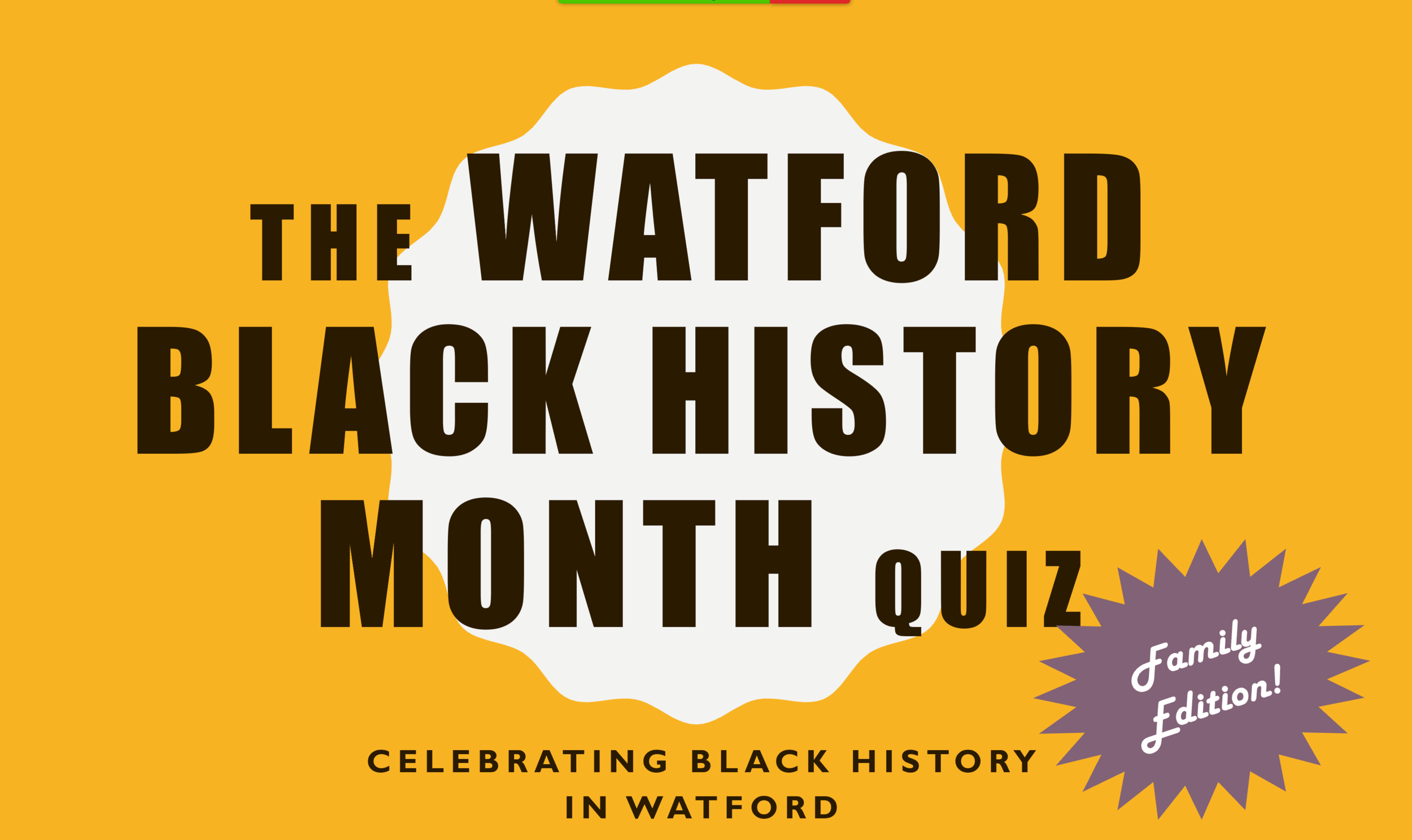 Watford Black History Month 2020 Pub Quiz