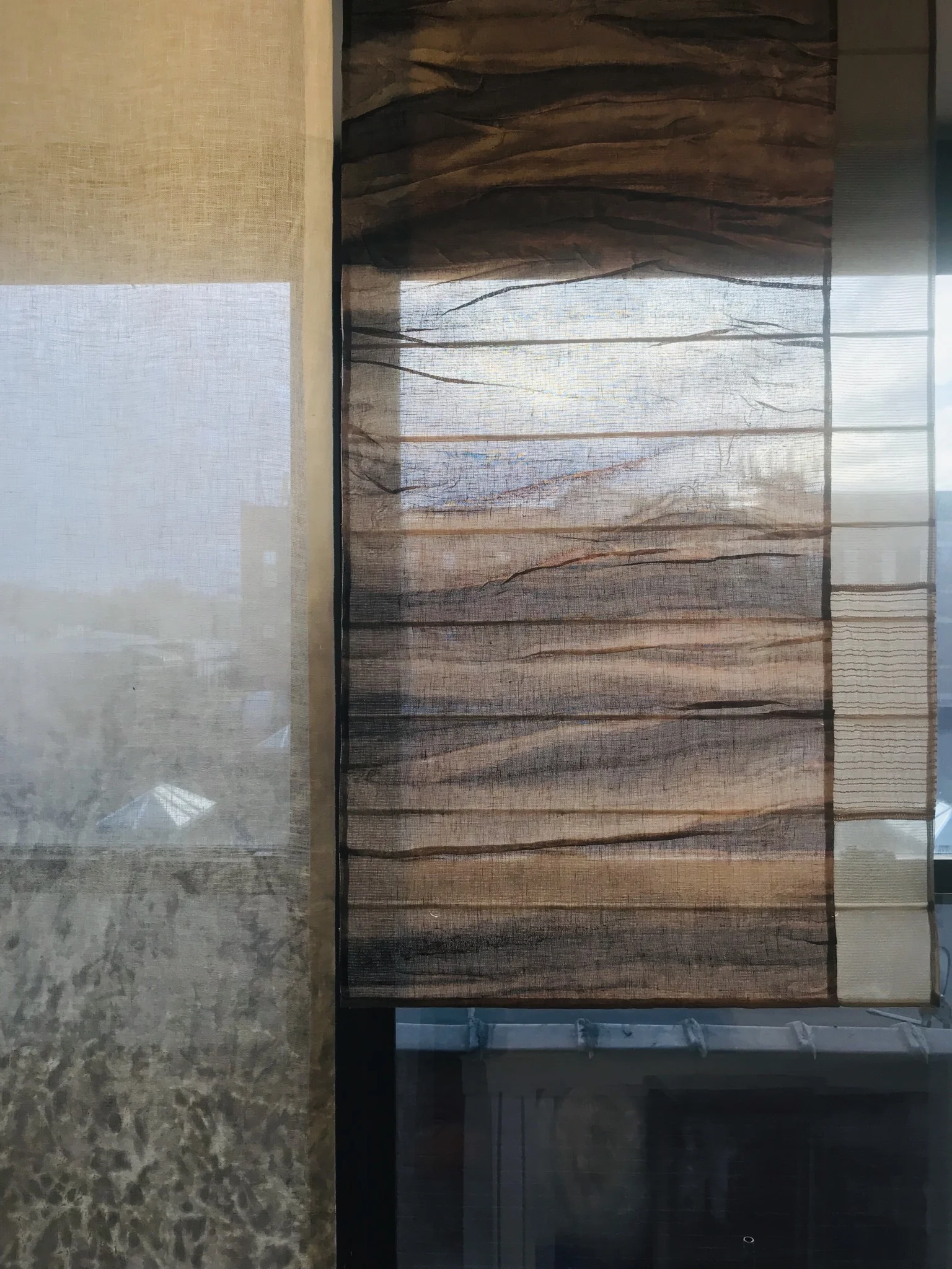 Special Effects Collection Roman shade fabrication by Kimberly Manne, Warp Designs