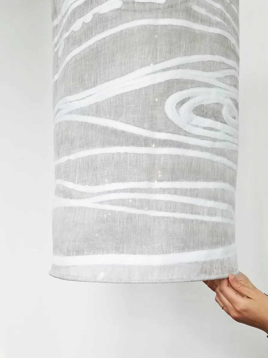 E1426 SAMBA BIRCH Light shade fabrication by Kimberly Manne, Warp Designs