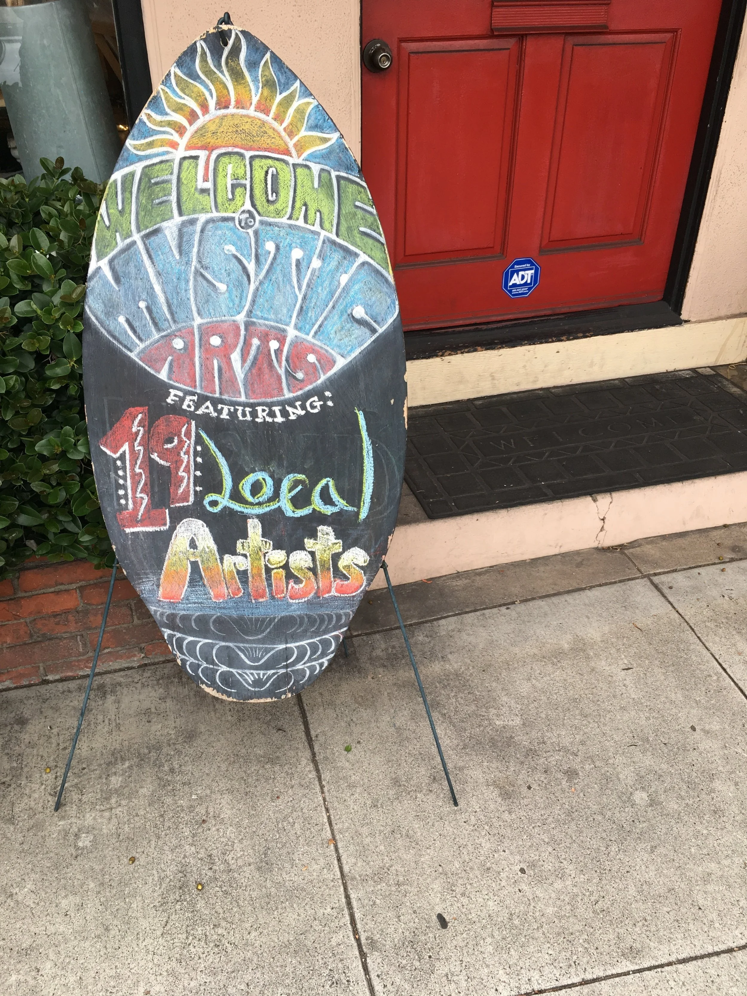 we played three hours of tunes at mystic arts gallery in laguna beach!
