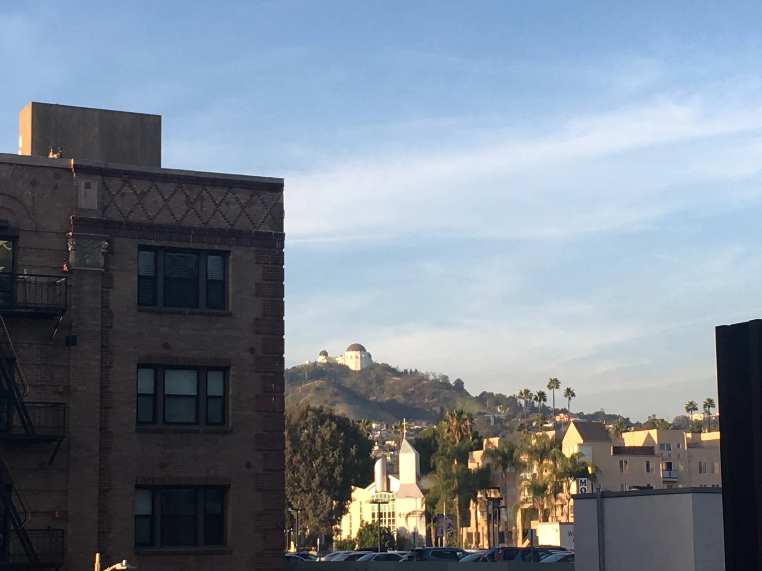 You can see the Griffith Observatory from the pool!