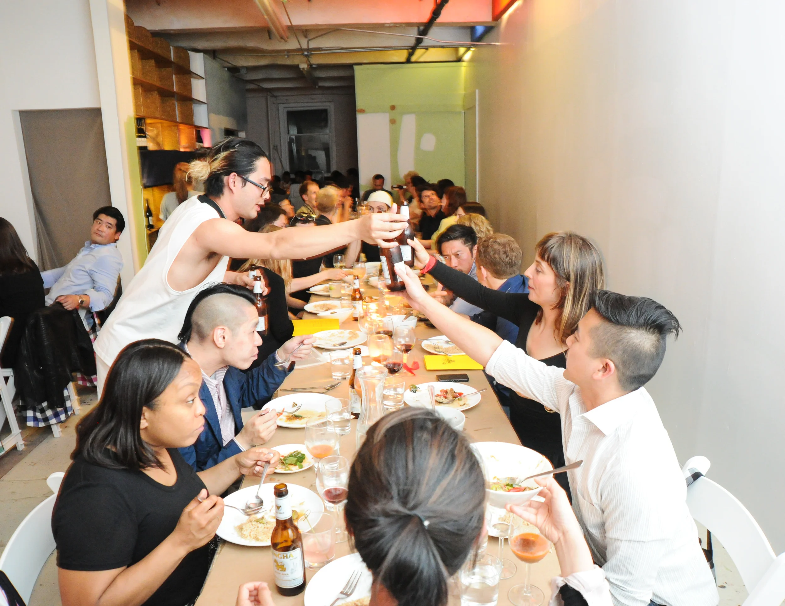 Korakrit's dinner Photo: Neil Rasmus/bfanyc.com