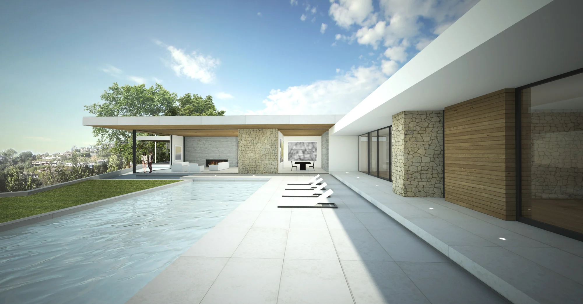 Pool Deck at Daytime