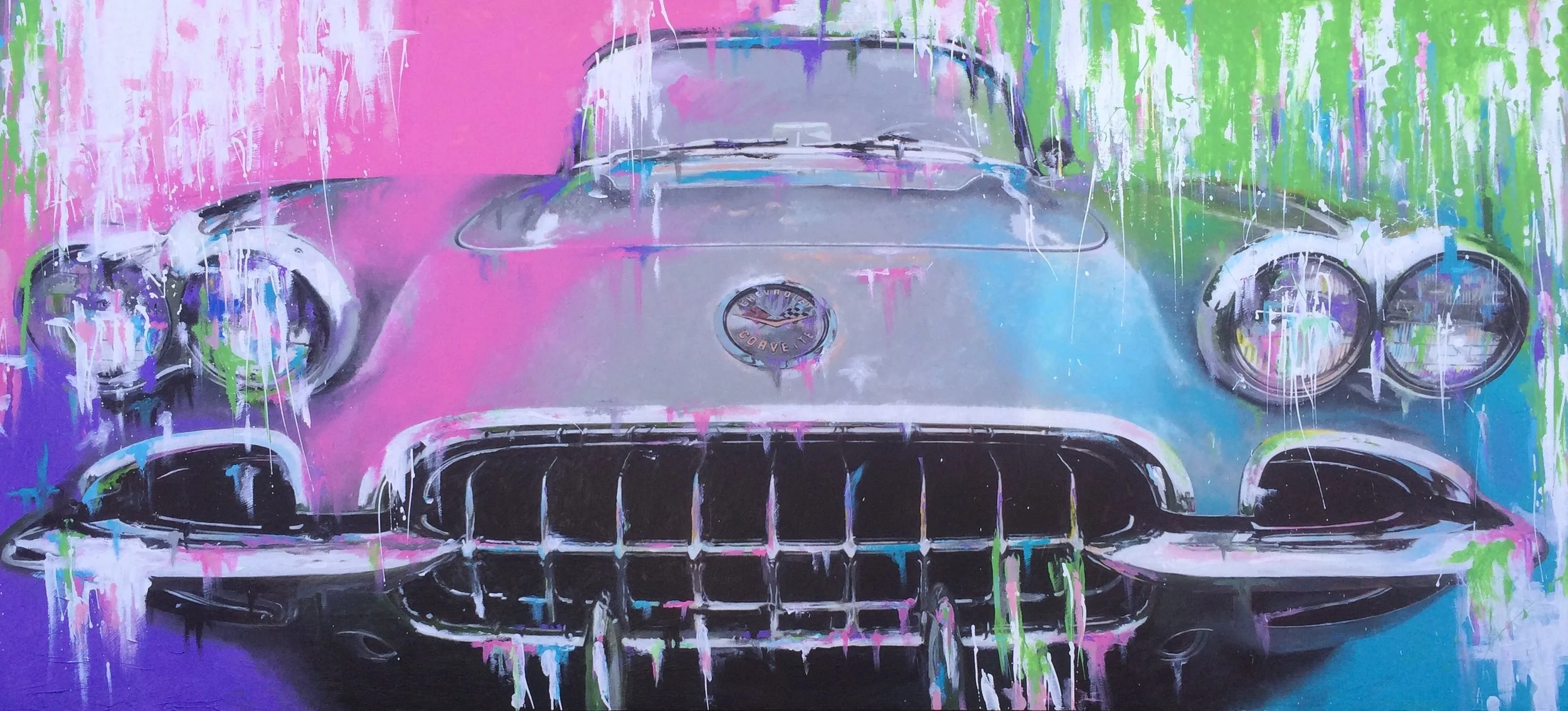 Colorful Corvette
