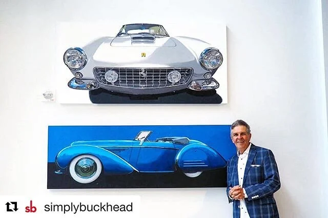 Wow! So honored to be featured in this month&rsquo;s #simplybuckhead #magazine!! Huge thanks to @katie.buckheadartco @buckheadartcompany @nicolemelv (for her excellent writing)! #Repost @simplybuckhead
・・・
Richard Webb arrives at our interview at Buc
