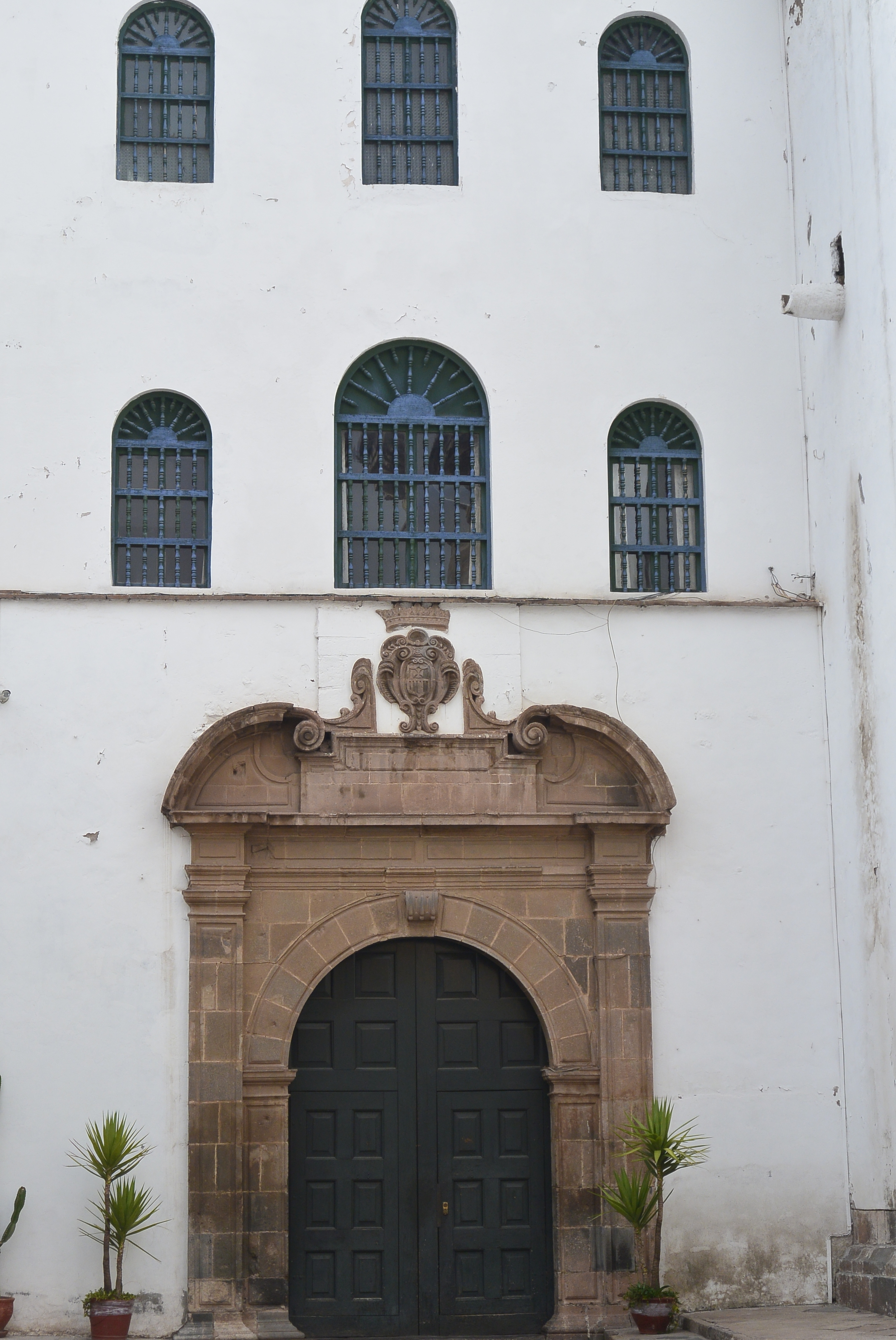 Cusco Peru Spanish Colonial House Door