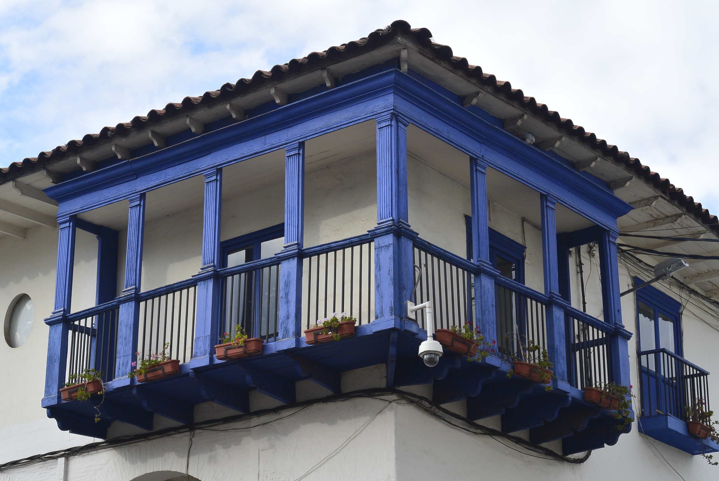 Cusco Peru Spanish Colonial House Balcony