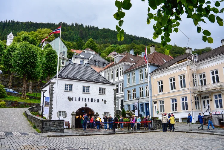 Fløibanen funicular Station Bergen