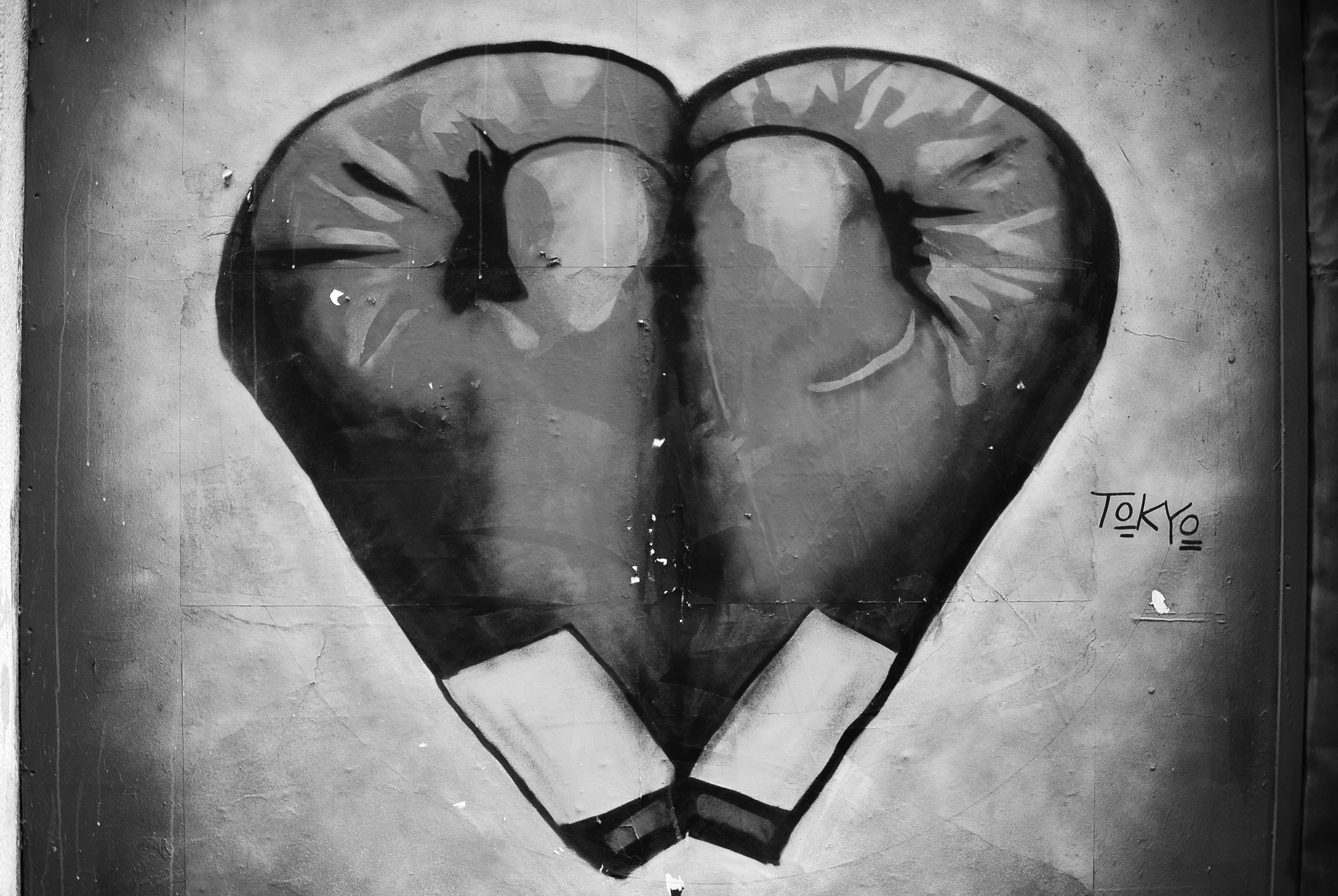 Heart Boxing Gloves Street Art, Dublin