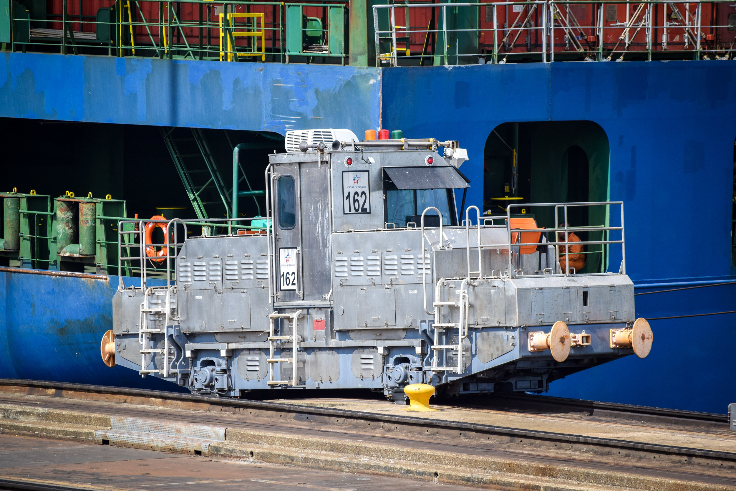 Panama Canal locomotive