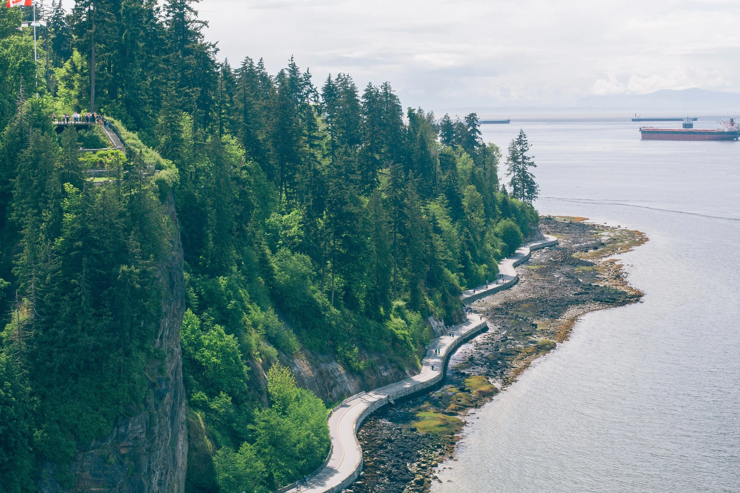 Prospect Point and the Seawall in Stanley Park