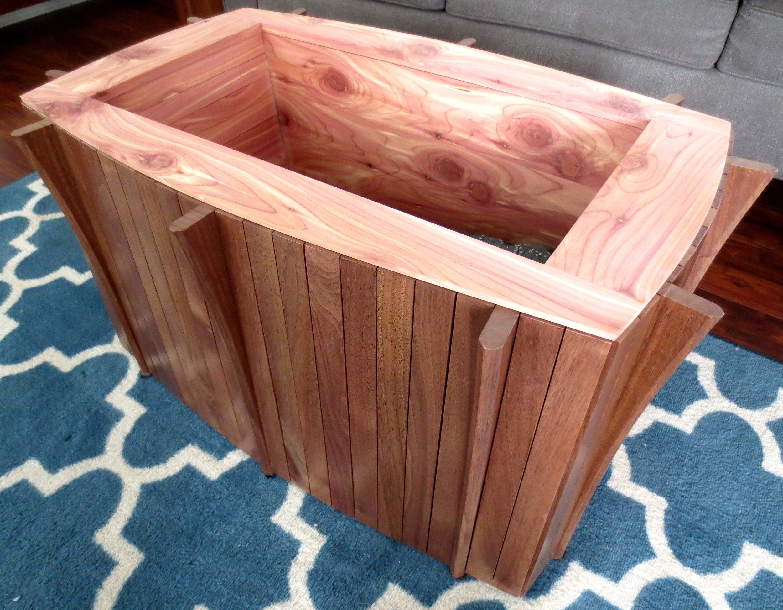 coffee table/cedar chest detail