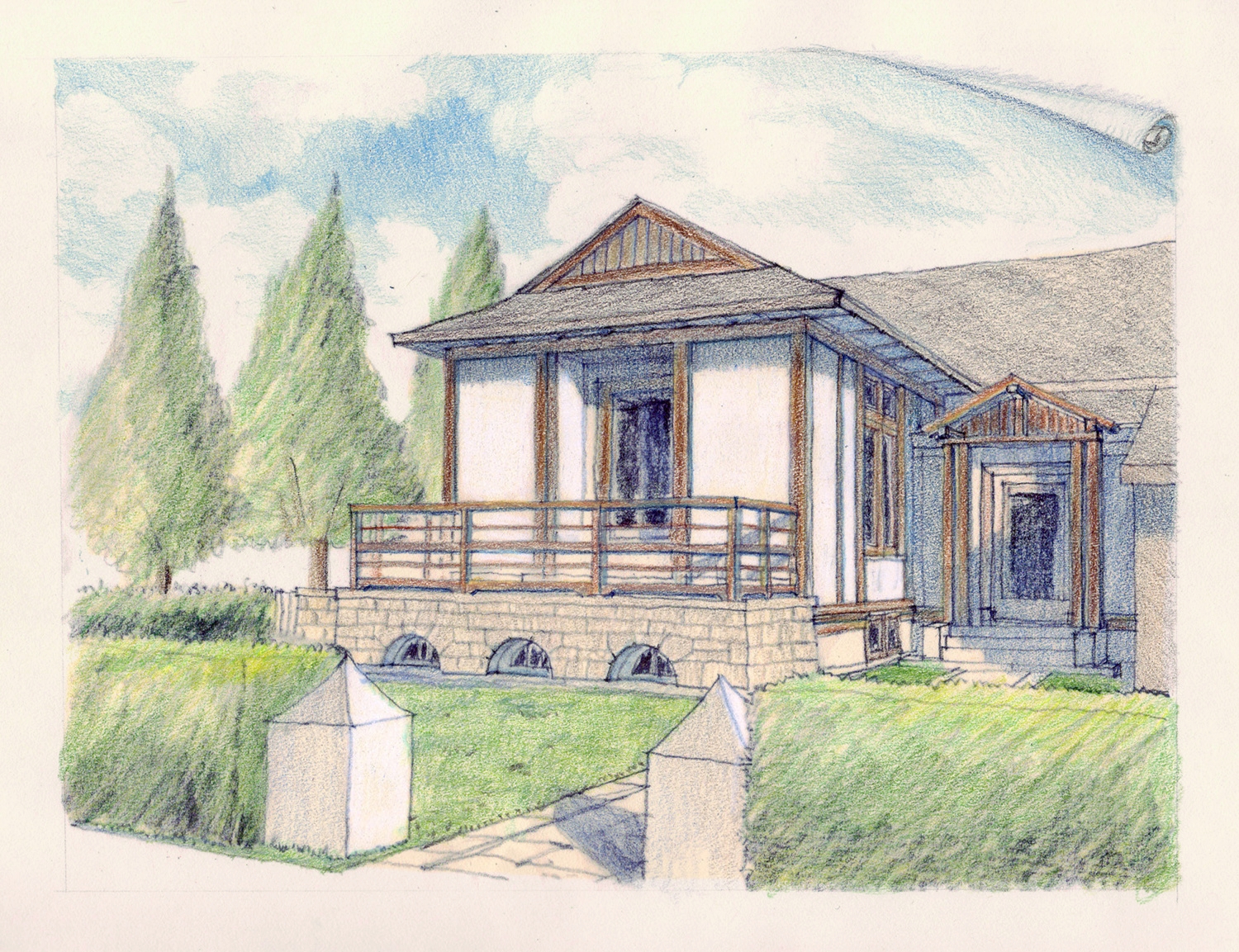 Front Perspective Drawing