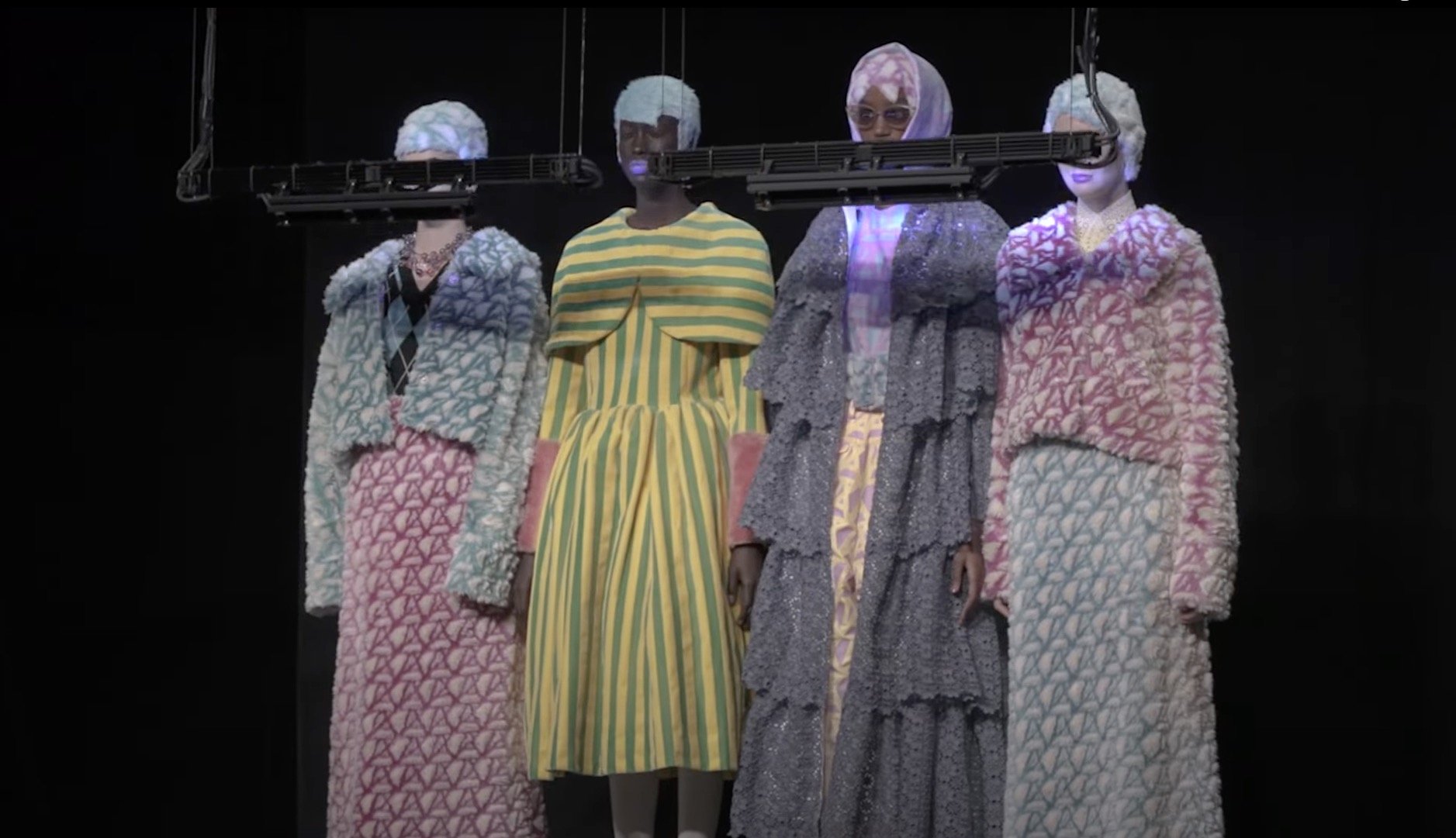 Louis Vuitton closes Paris Fashion Week with vintage flashback