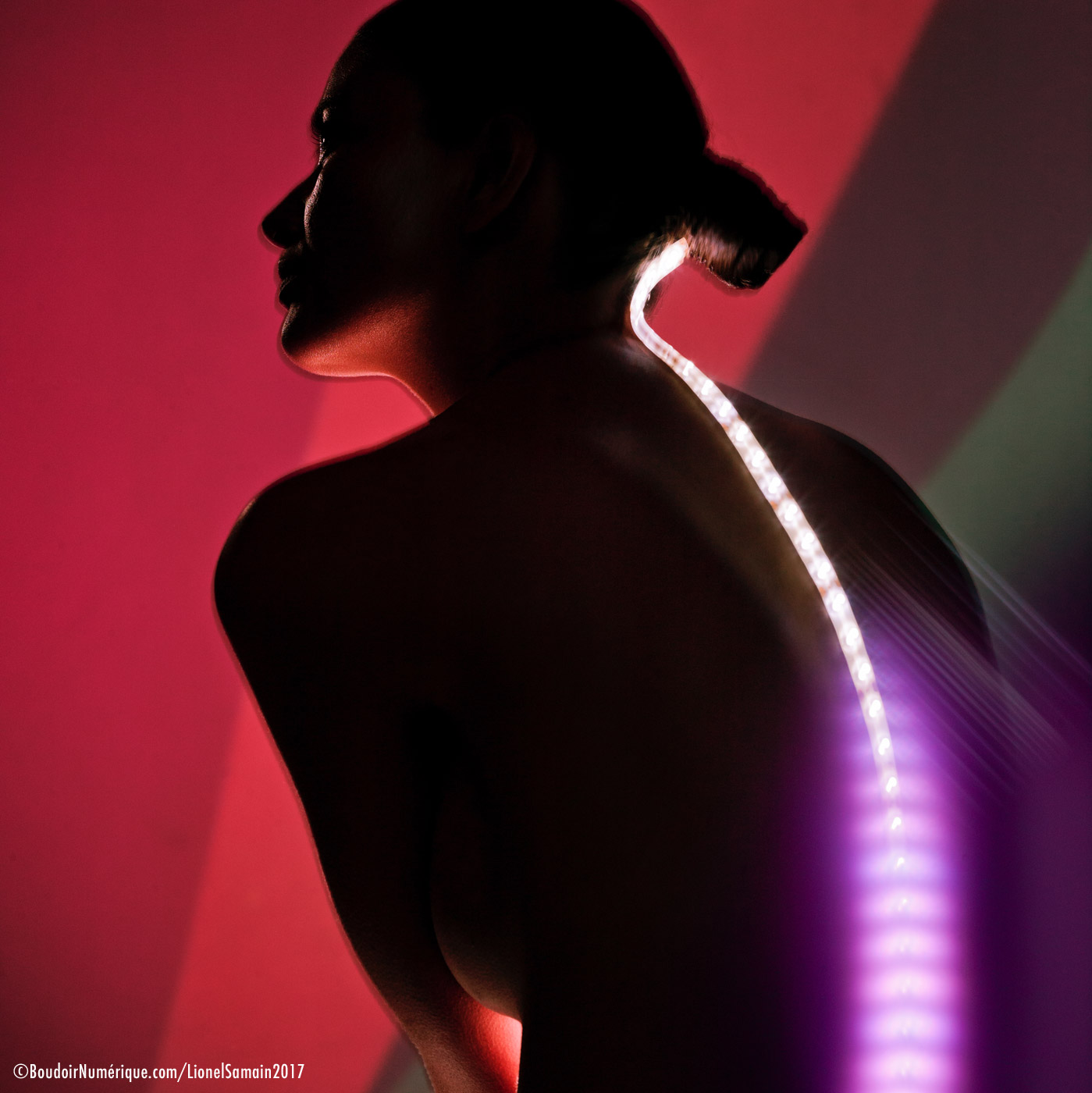 "Exolucide" by Le Boudoir Numérique. Photographe : Lionel Samain. Makeup artist : Mathieu de Mayer avec Dior Makeup et Bumble and Bumble. Model : Tais Fortes chez Mademoiselle Agency.