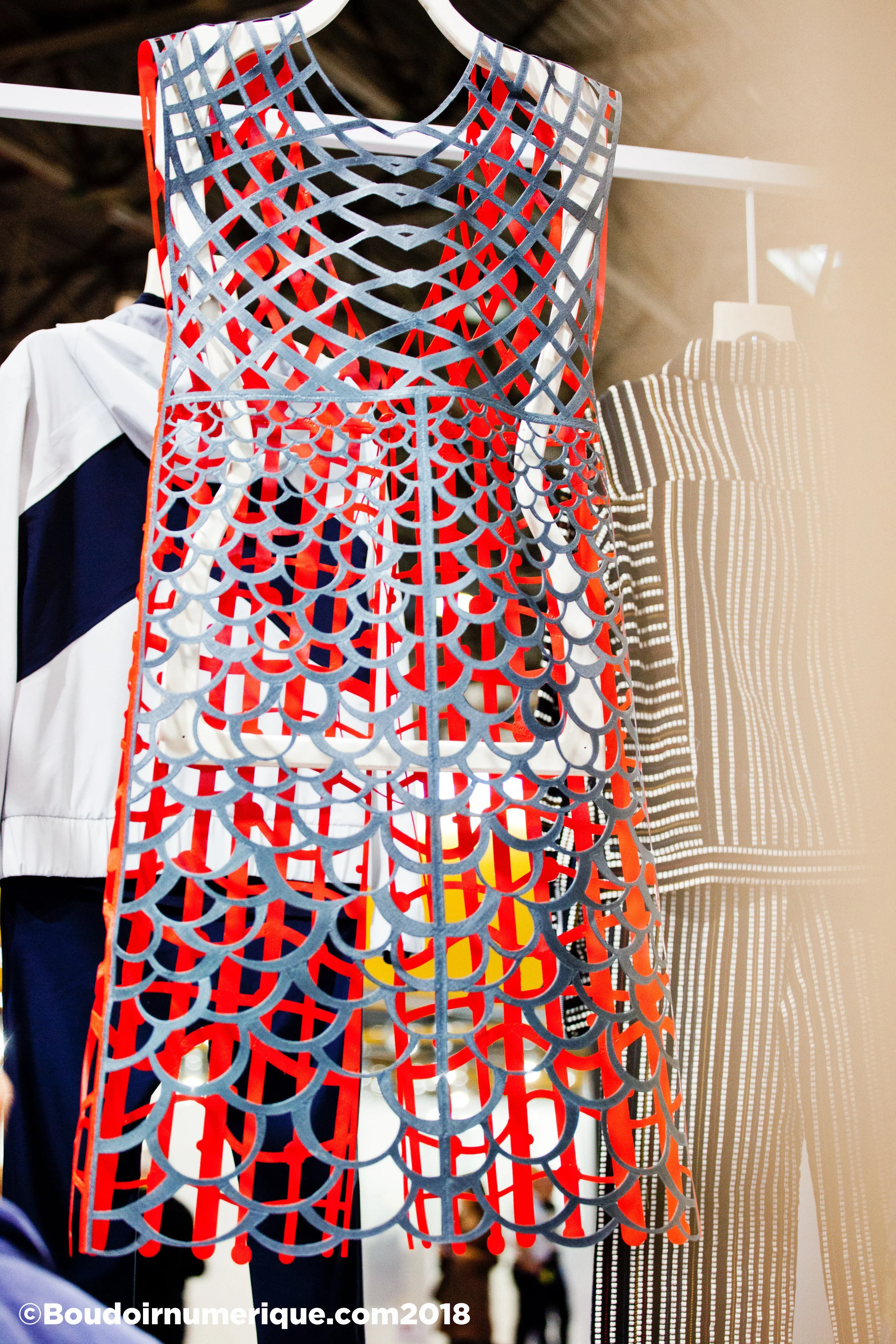“Dress #4 for compostable fashion” de Sylvia Heisel, au Salon Première Vision Paris, le 20 septembre 2018 (©Le Boudoir Numérique)