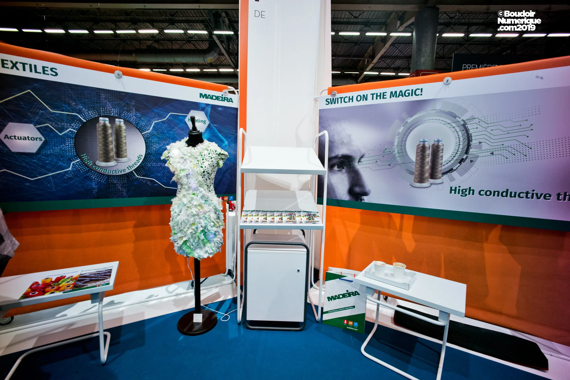 La société allemande Madeira GarnFabric propose des fils conducteurs d’électricité pour e-textile.