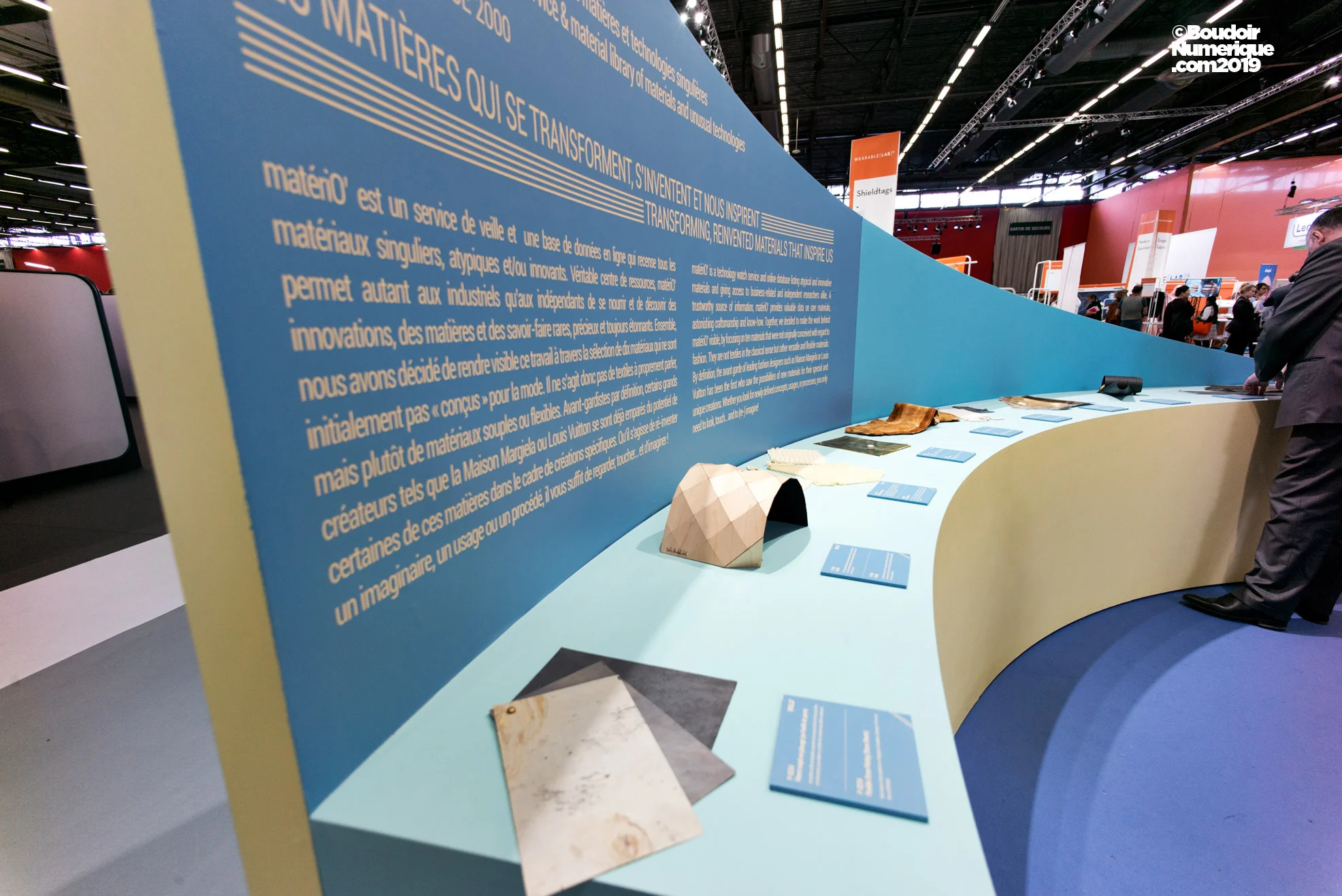 The Skills² exhibition also featured a material library with a selection of prospective materials.